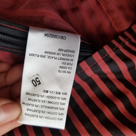 Free People Caroline stripe long sleeve top size M - Picture 10 of 11